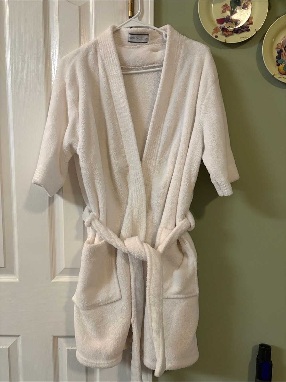 Hotel Collection Plush White Bath Robe